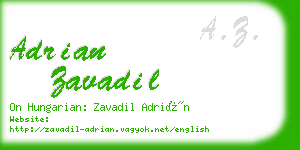 adrian zavadil business card